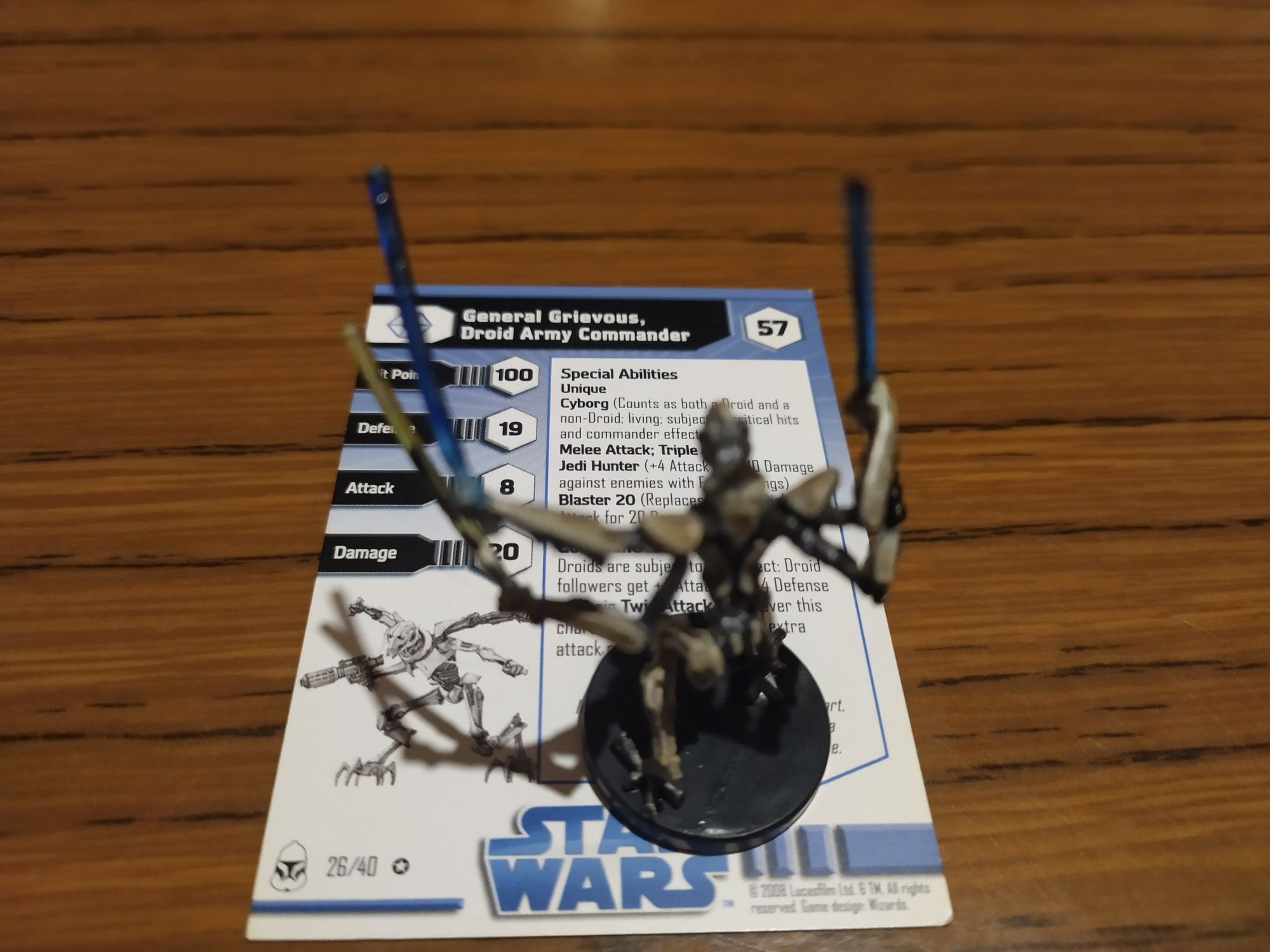 Star Wars Miniatures - General Grievous, Droid Army Commander