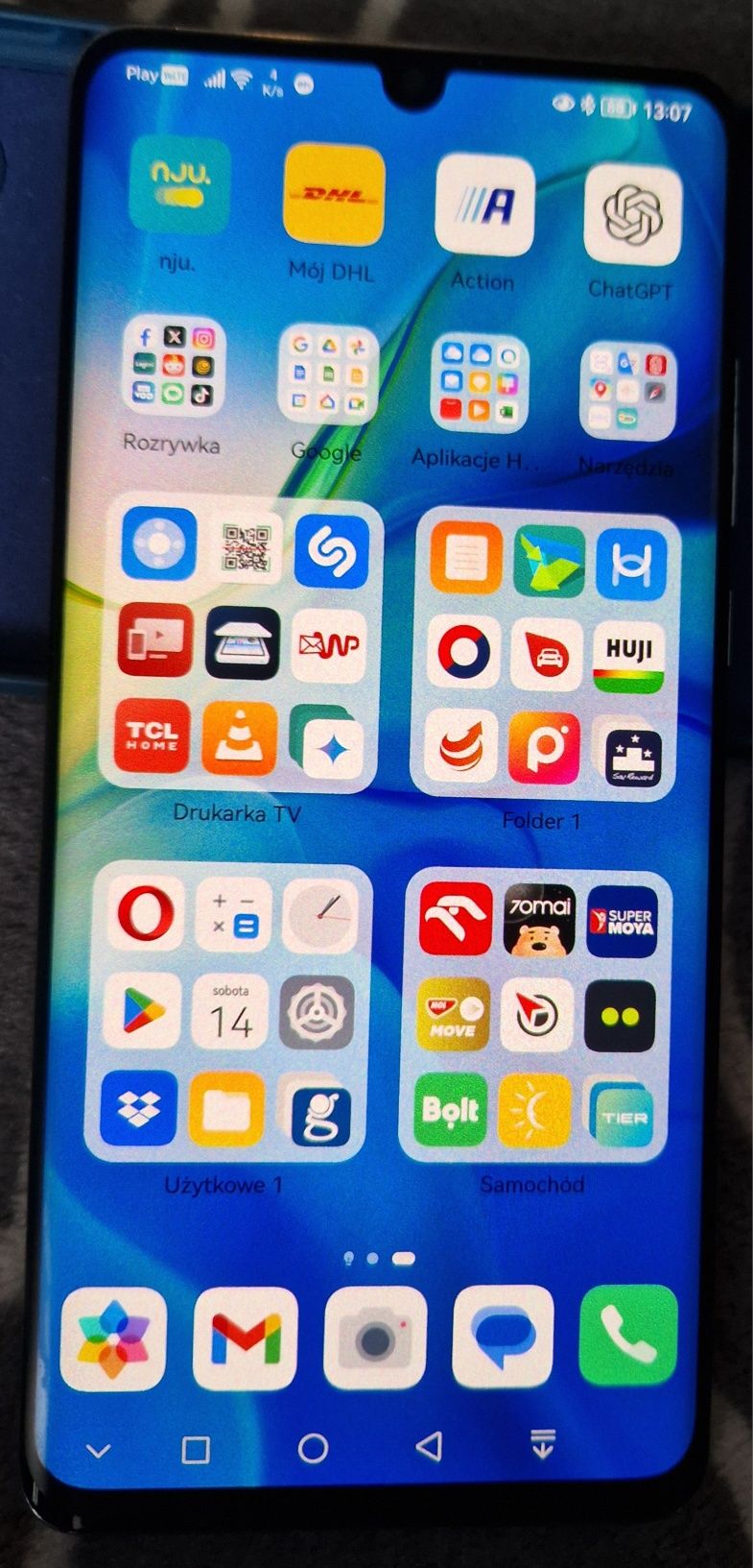 Niemal idealny, świetny. Flagowy Huawei P30 pro 6/128Gb. kpl