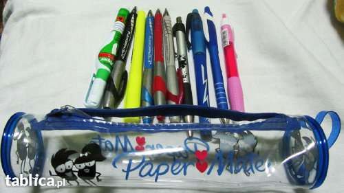 Paper Mate piórnik 10 sztuk długopis ołówek korektor