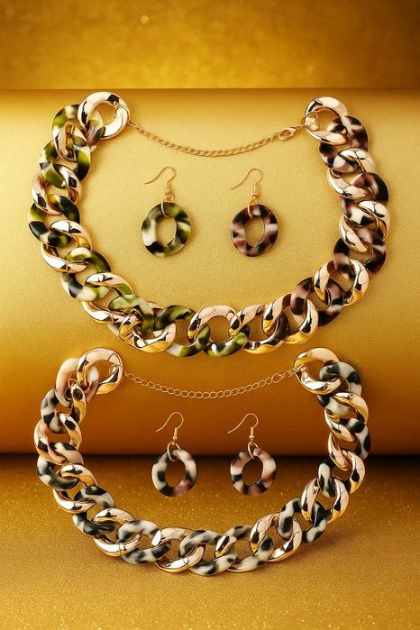 Colar + Brinco Bijuteria exclusiva