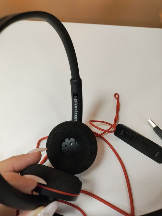 Słuchawki plantronics z mikrofonem