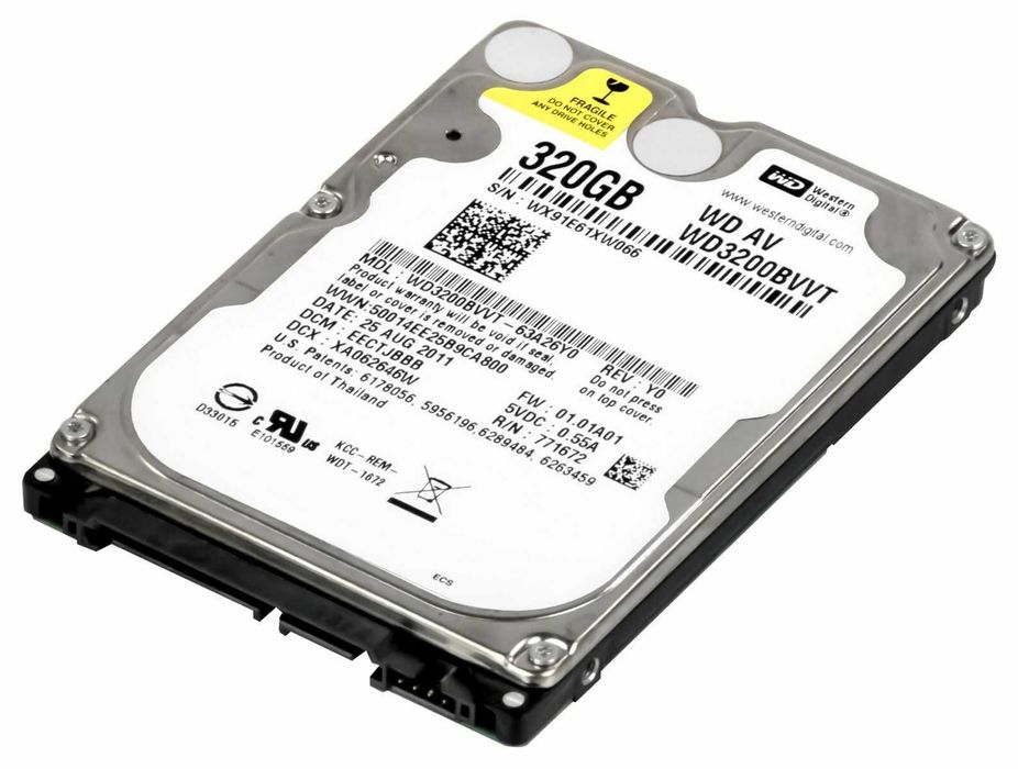 Жорсткий диск – Western Digital 320GB HDD / 5400RPM / 8MB (WD3200BVVT)