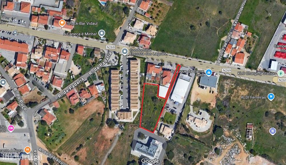 Terreno com 2.500 m², sendo 1.350 m² URBANOS . Possibilidade de constr