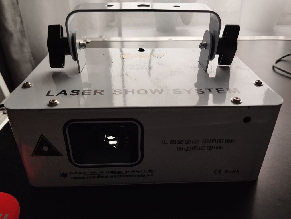 2 światła dyskotekowe plus laser rgb