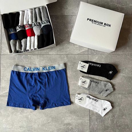 Набір Calvin Klein, білизна 5 шт та 18 пар носків, Відправлю наложкою