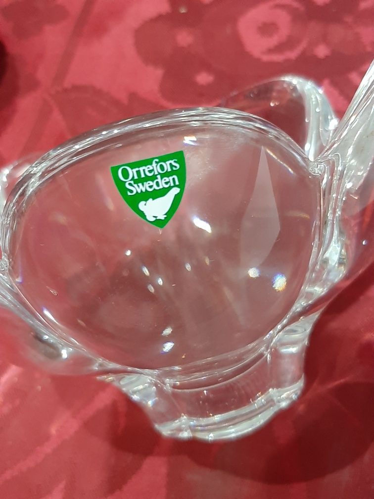 Tigela em cristal artístico Orrefors Sweden