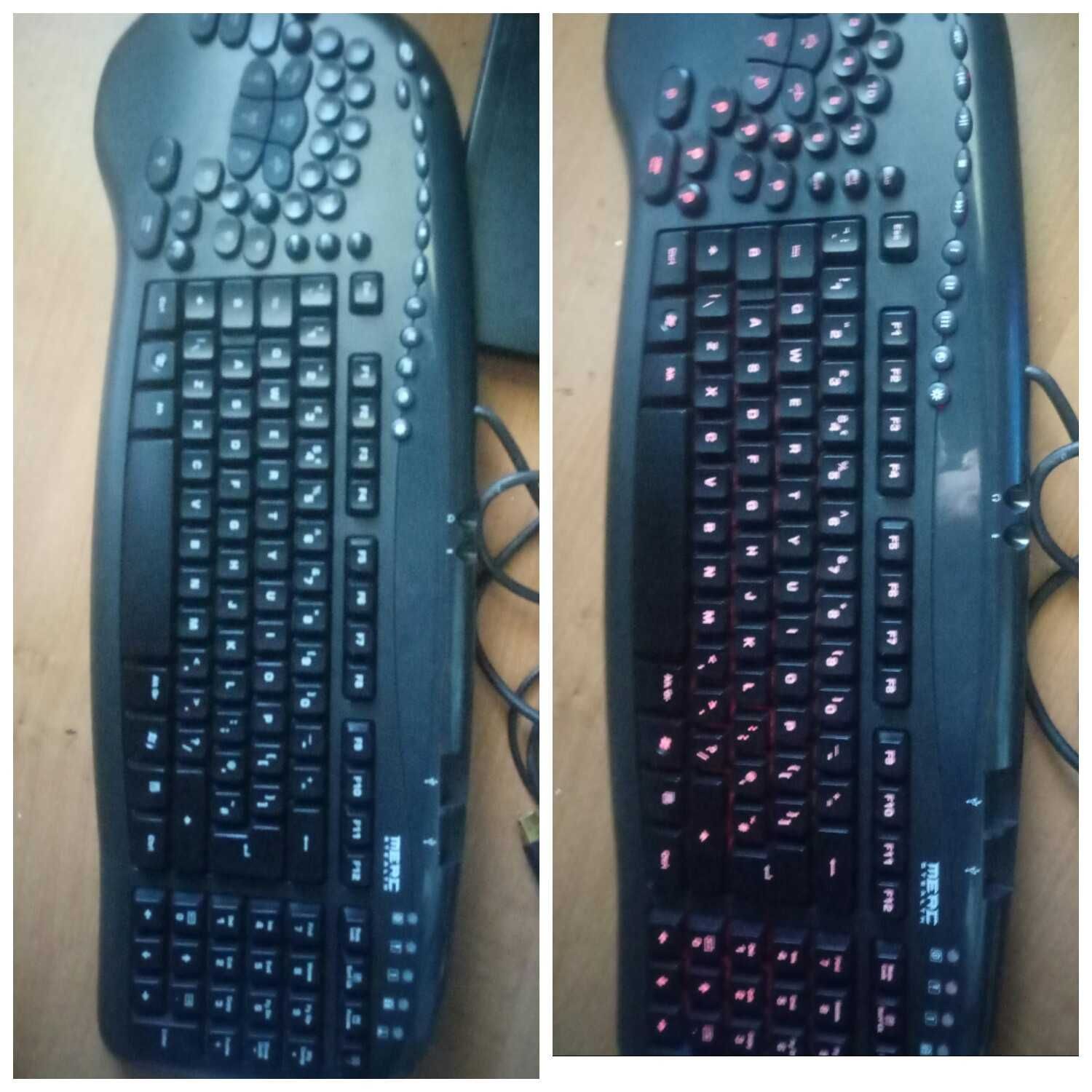 новый геймпад клавіатура Merc stealth illuminated gaming keyboard