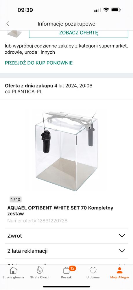Na sprzedaz Akwarium 70
