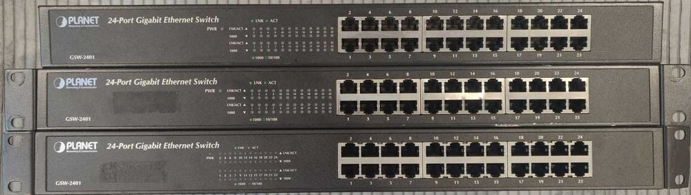 SWITCH Planet GSW-2401 24 porty 1Gbps RACK 19" szyny niezarządzalny