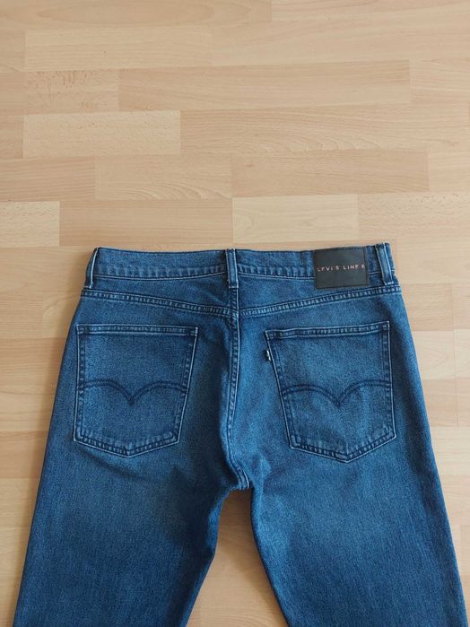 Levis Strauss W32 L34 spodnie jeansowe dżinsy slim proste 32/34