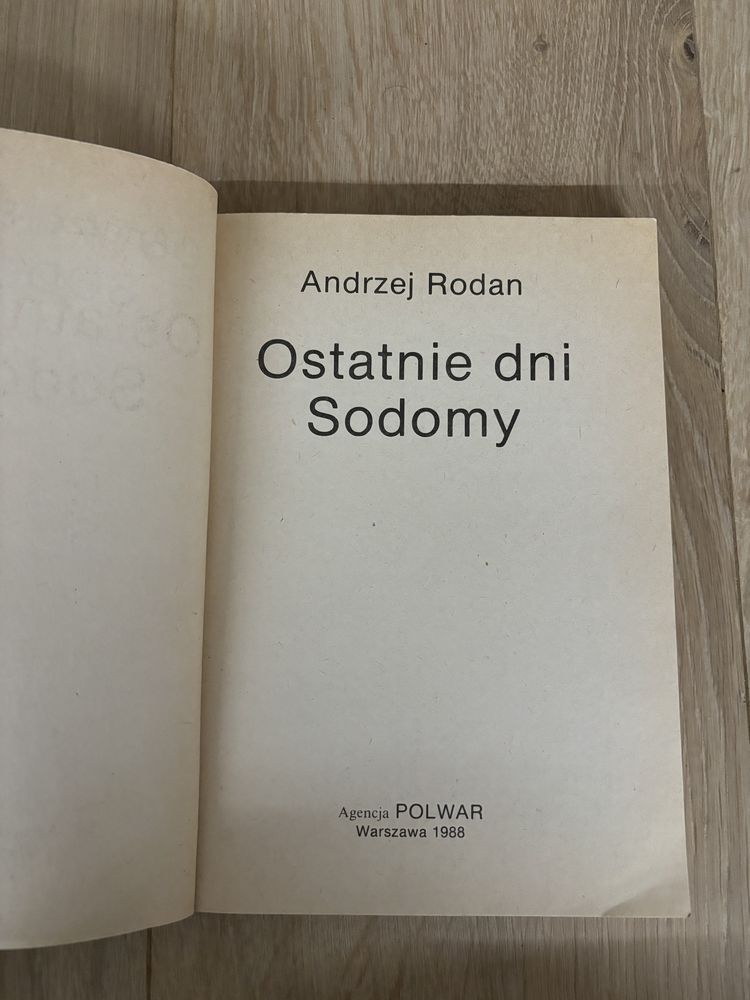Ostatnie dni sodomy - Andrzej Rodan