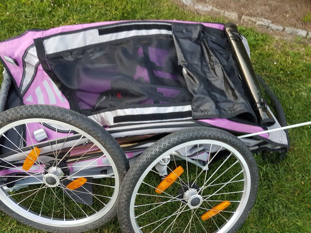 Qeridoo Sportex kid 1 wózek riksza przyczepka rowerowa amortyzowana