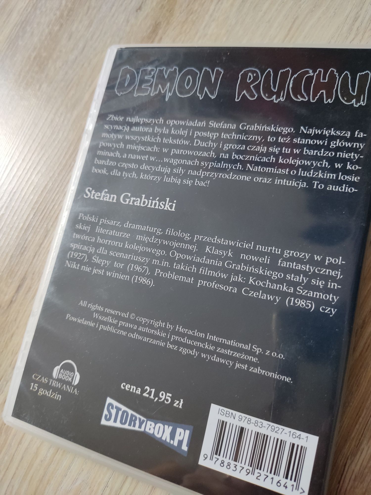 Stefan Grabiński Demon ruchu audiobook