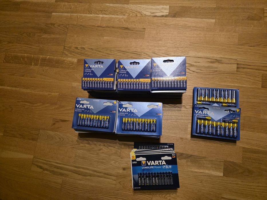 Батарейки Varta longlife power.  1 шт.18грн. 216грн упаковка.