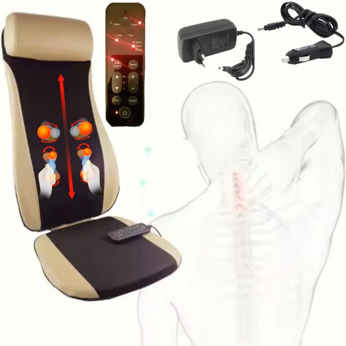 Mata masująca Shiatsu Masażer pleców do masażu ciała z ostukiwaniem