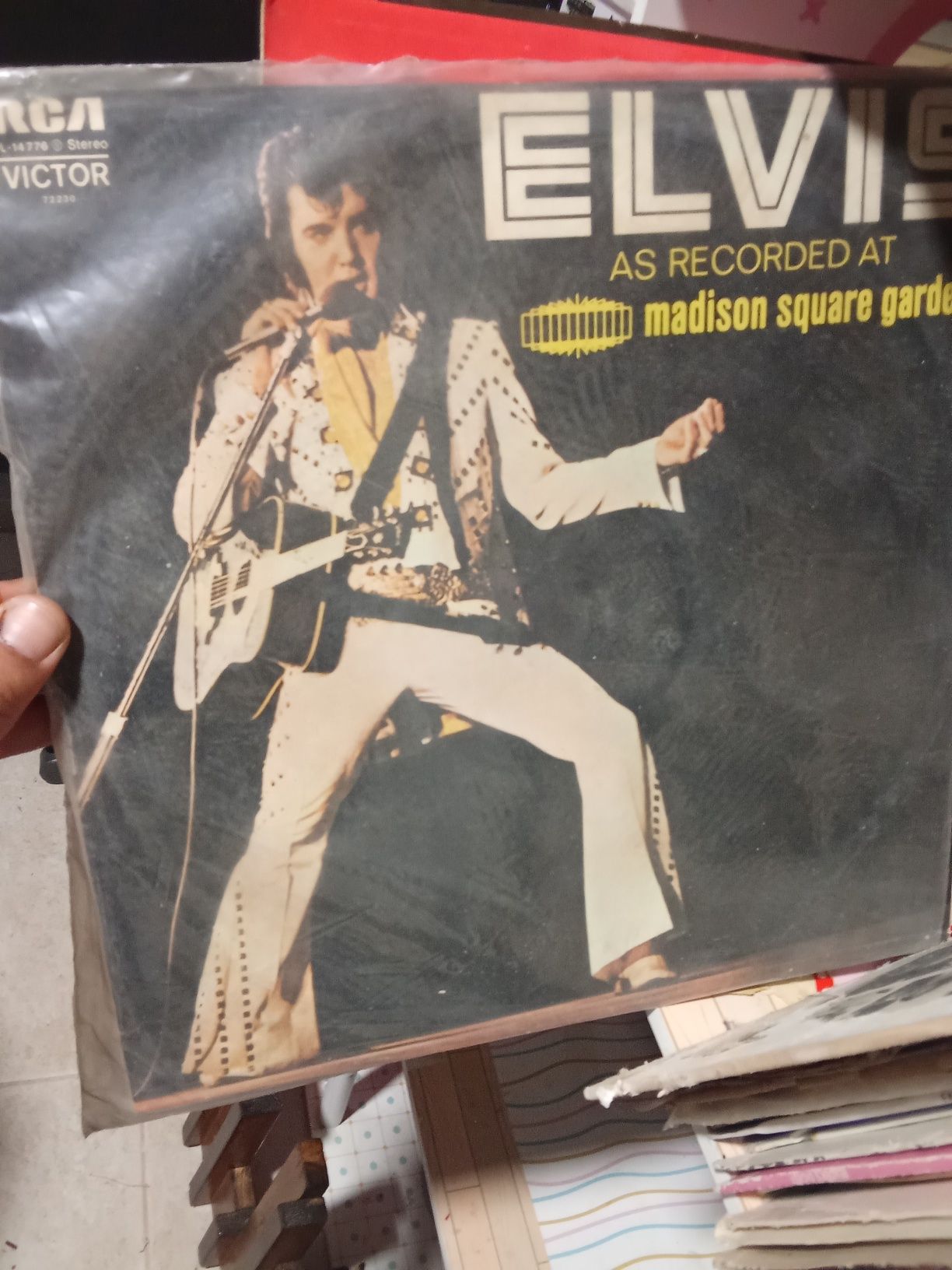 Vinyl's colecção LP, cerca 200