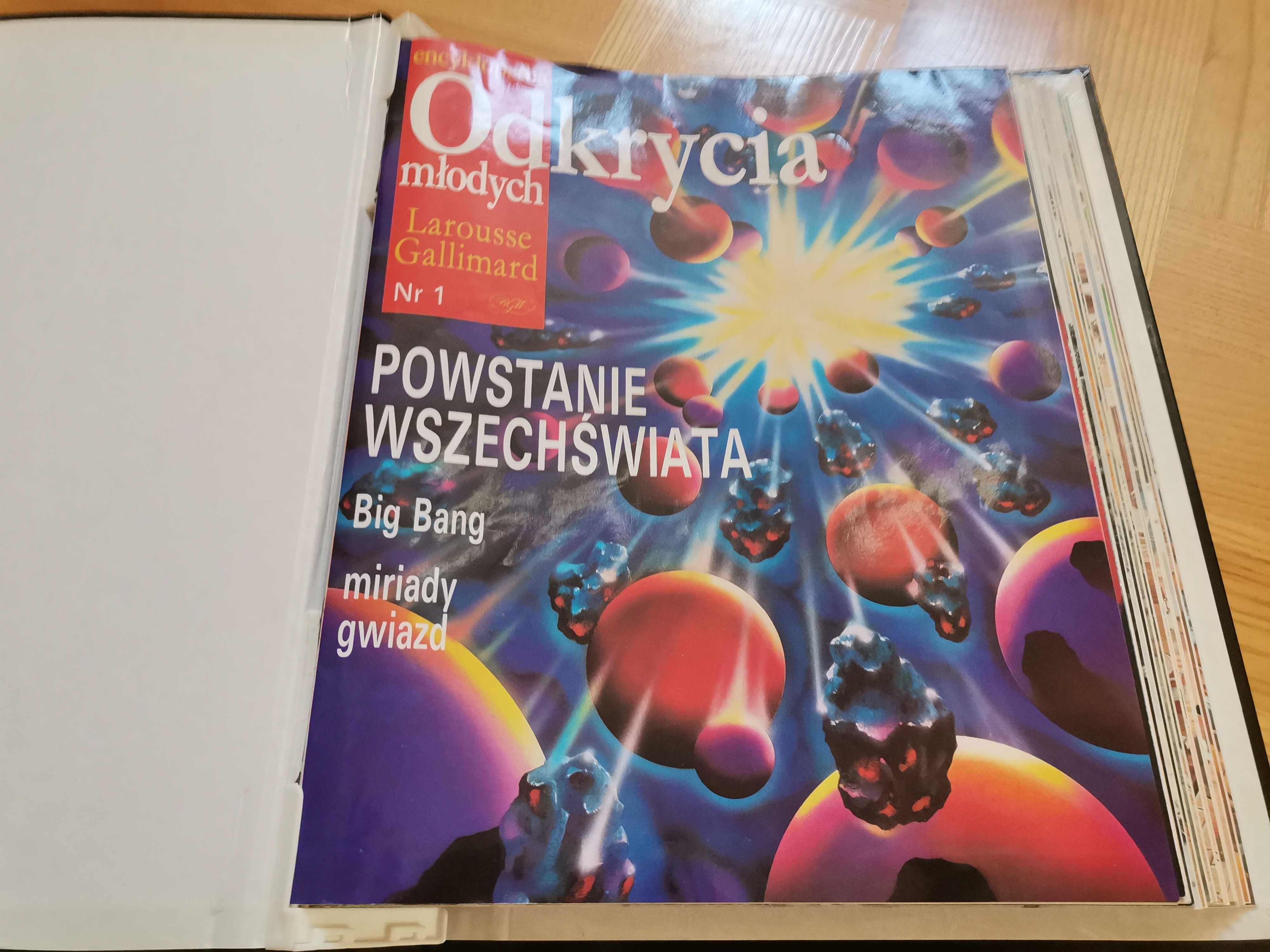 Odkrycia młodych 5 klaserów 80 części. Unikat.