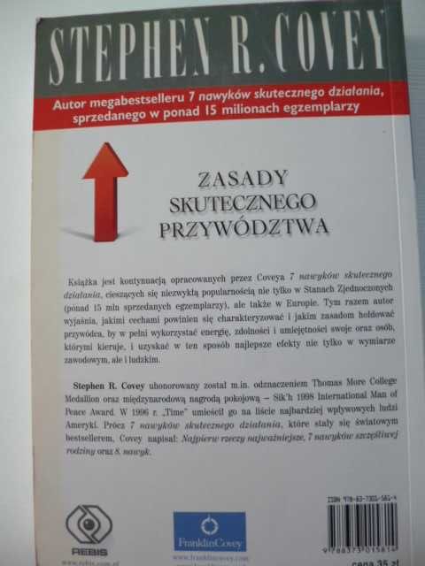 "Zasady Skutecznego Przywództwa" Stephen R. COVEY