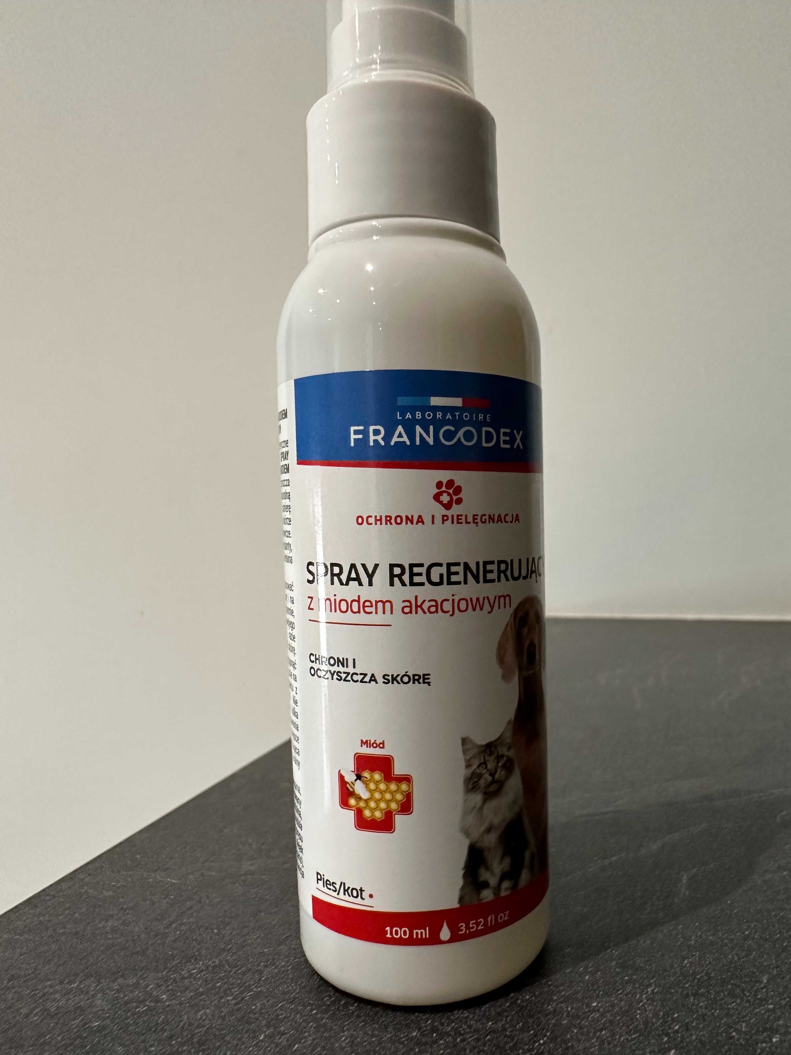 FRANCODEX Spray regenerujący z miodem akacjowym dla psów i kotów 100ml