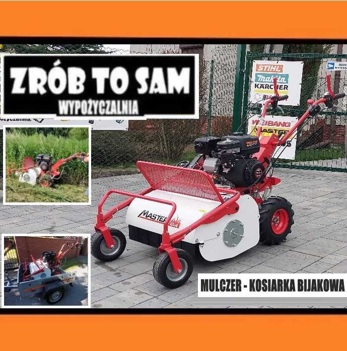 Mulczer kosiarka karczownica bijakowa wysokiej trawy zarośli wynajem