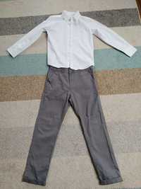 Zestaw koszula spodnie chłopięce strój galowy 140 146