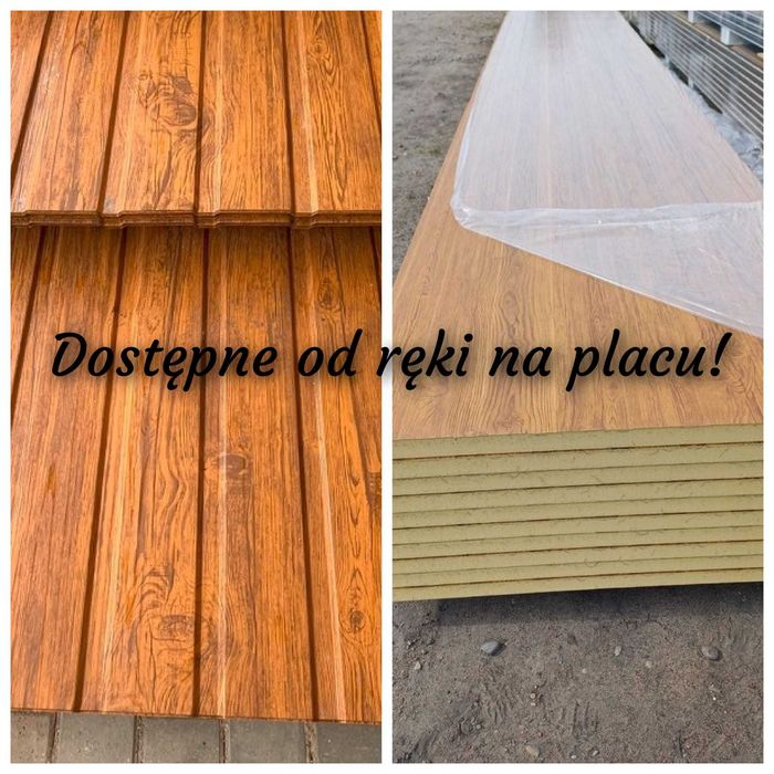 Płyta warstwowa ścienna 40 mm drewnopodobna 2gat od ręki  3