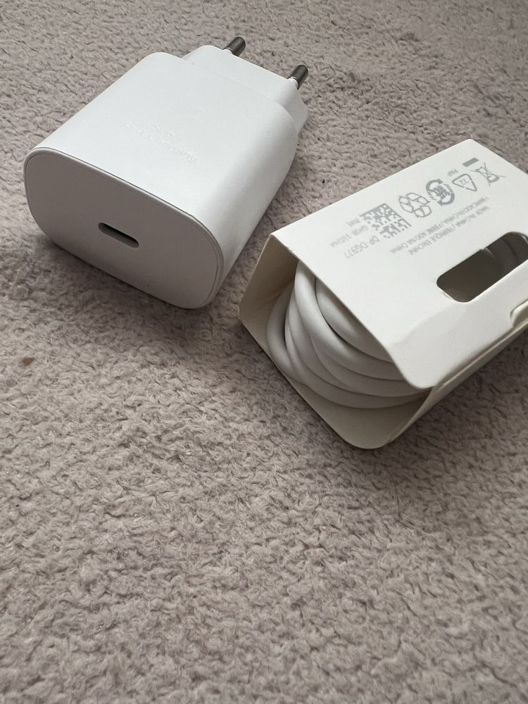 2xŁadowarka do Samsunga 25W bardzo dobra jakość z kablem USB-C do C 3A