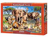 Puzzle 1500 Savanna Animals Castor, Castorland