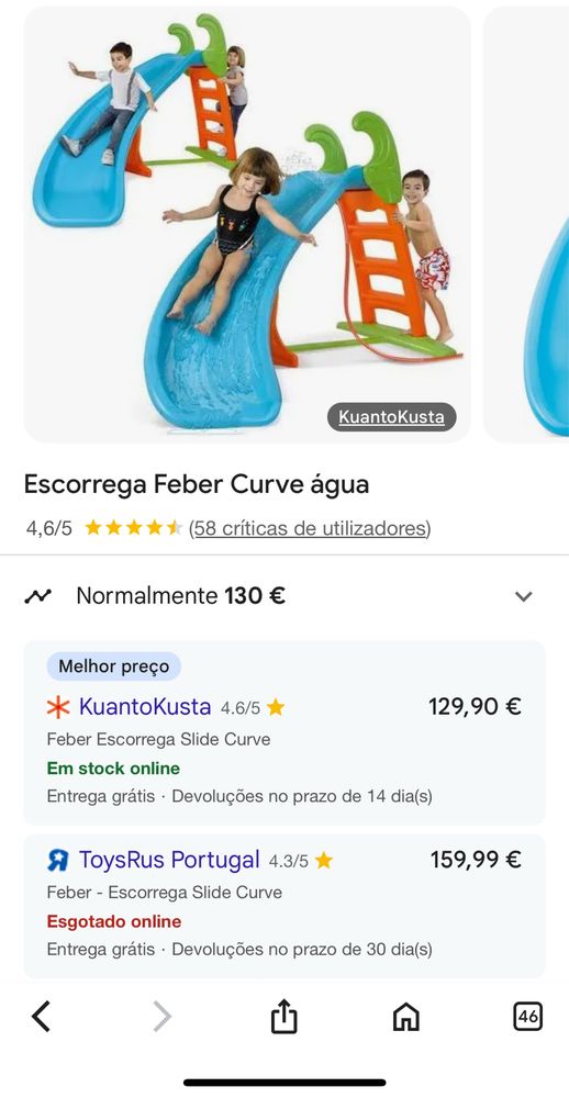 Escorrega Feber curvo