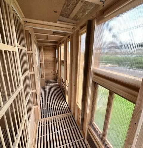 Gołębnik 5m x 2,5m woliera 3m x 1m