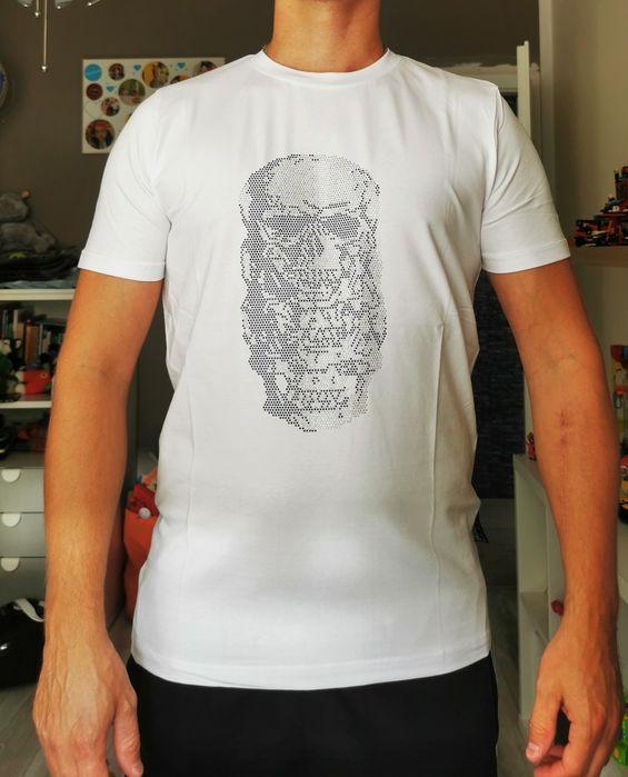 Koszulki z ćwiekami z motywem czaszki Philipp Plein