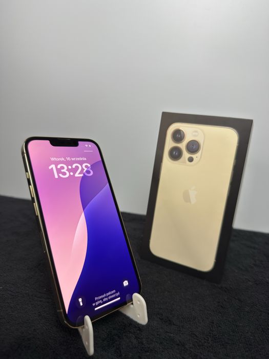 iPhone 13 Pro|Gold|100%|Super Stan|Zestaw