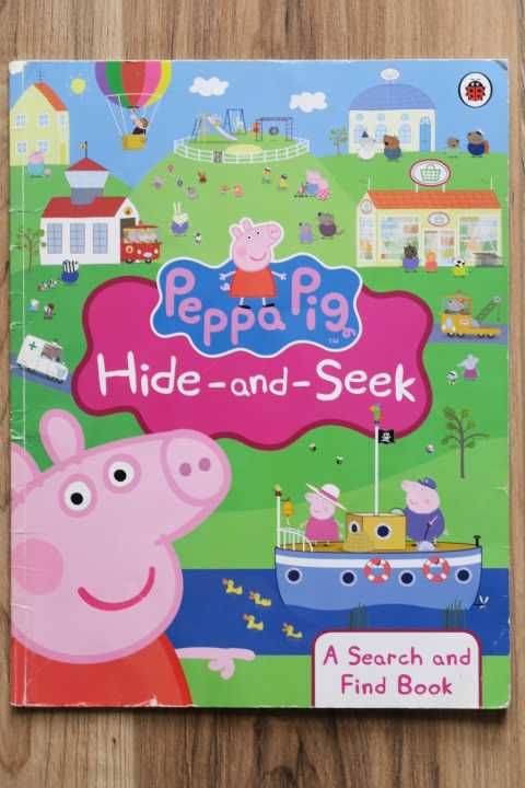Peppa Pig książka nauka słowek angielskich Search and Find