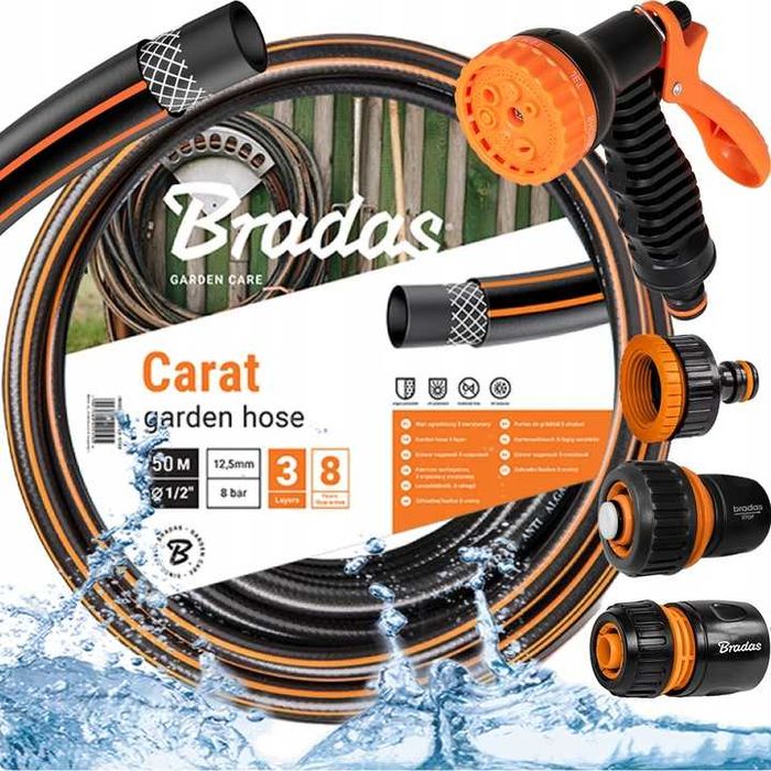 Wąż ogrodowy Bradas WFC1/250 1/2" 50 m + 4 inne produkty