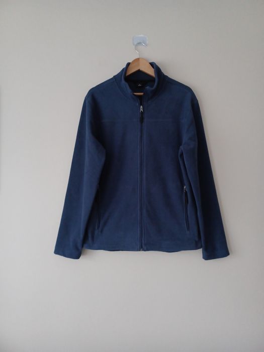 Bluza sportowa polarowa na zamek M niebieska Crane