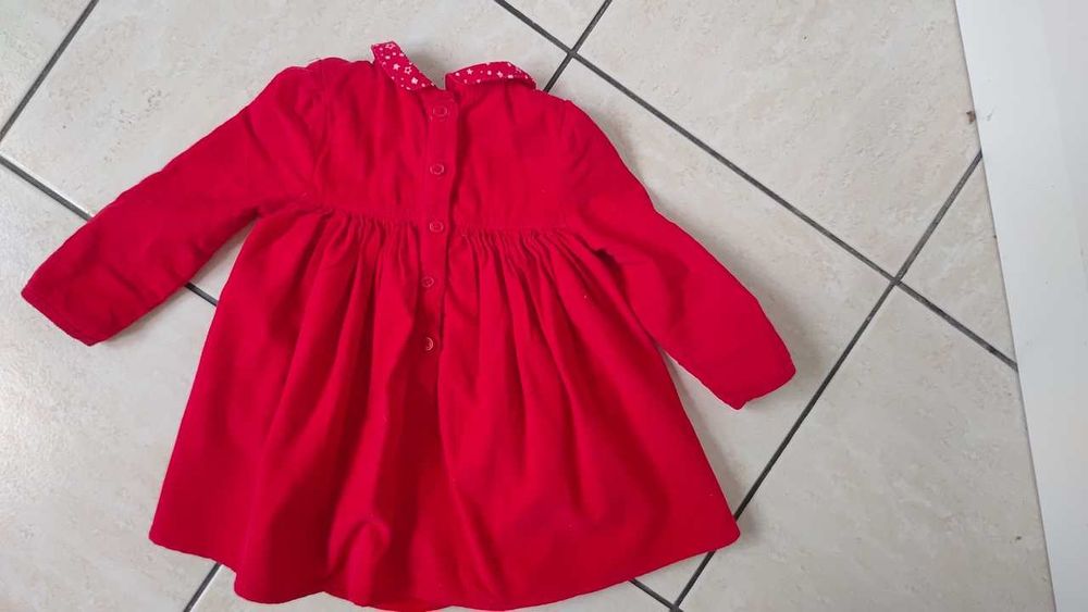 Czerwona sztruksowa sukienka body Święta Walentynki 74