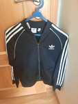 Casaco de fato de treino da Adidas preto/ 12-13 anos
