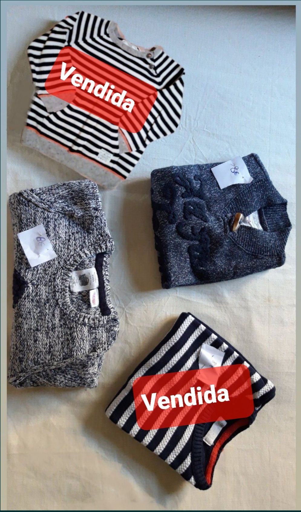 2 Camisola de marca, lindas