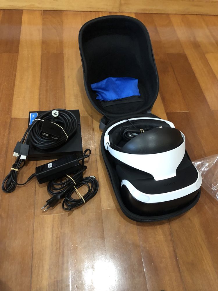 PlayStation VR + câmera + bolsa de arrumação