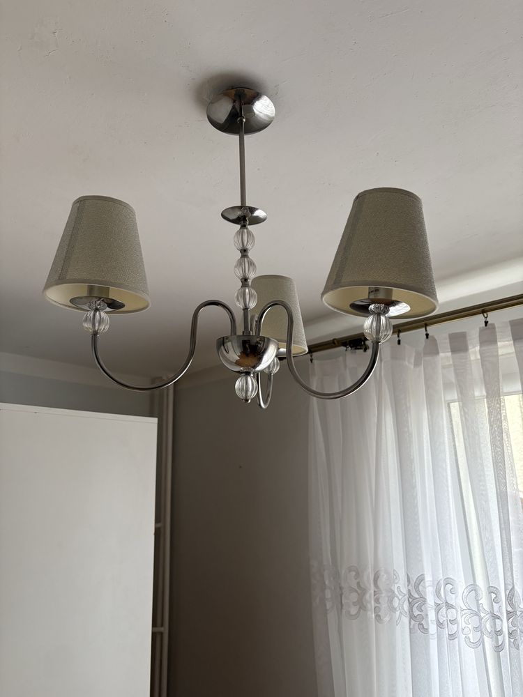 Lampa srebrna wisząca