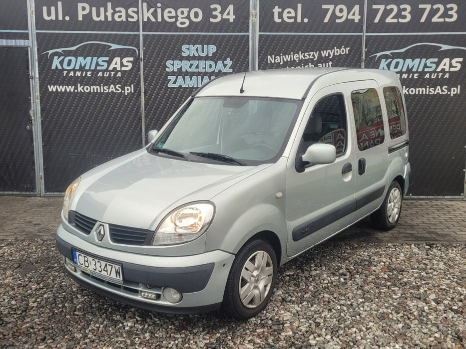 Renault Kangoo 1.5DCI  * Klimatyzacja 5 osobowe Radio 2 Din Zadbany *