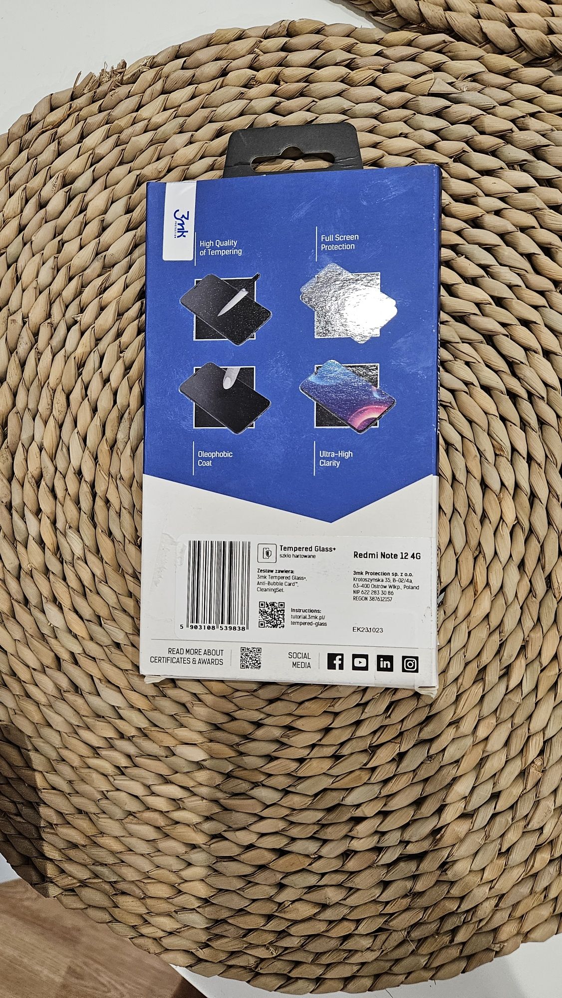 Szkło hartowane do Redmi Note 12 marki 3MK