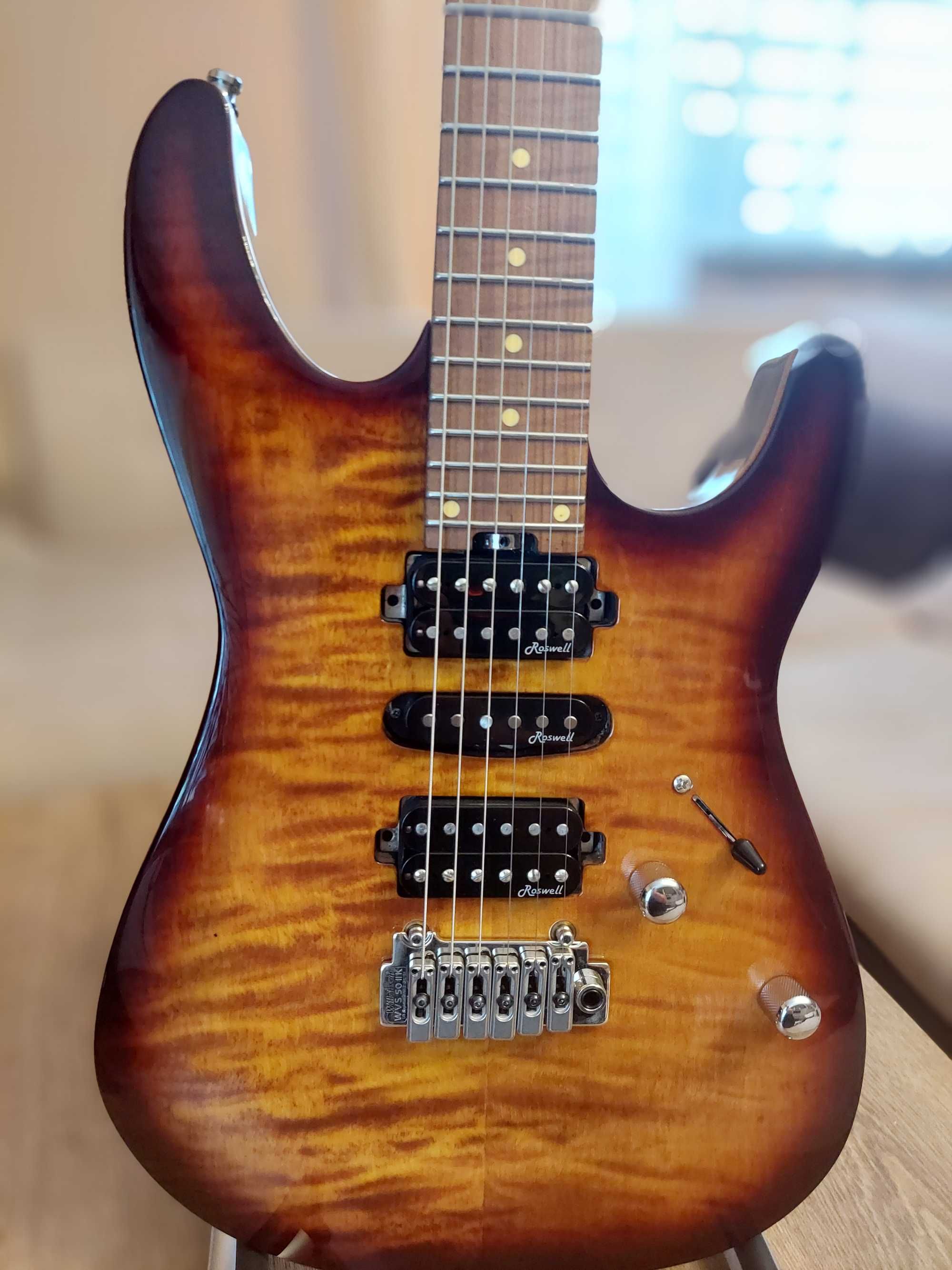 Gitara elektryczna - Harley Benton Fusion III HSH Roasted FBB