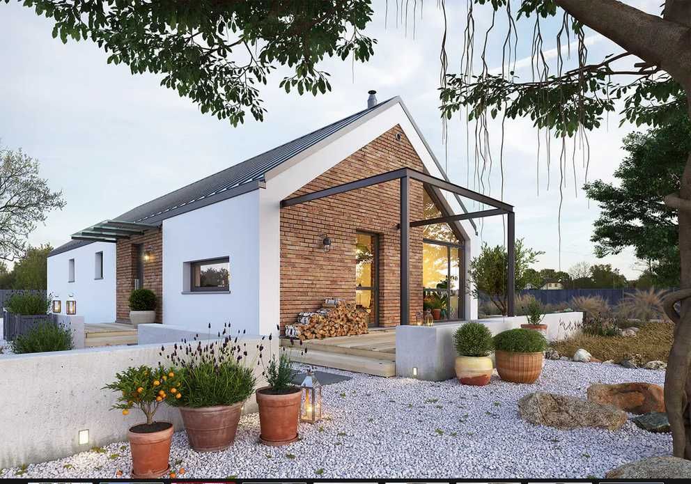 Dom wolnostojący - Nowoczesna stodoła - 115 m2