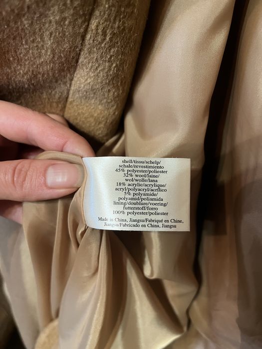 Женское кашемировое длинное пальто.Пальто в клетку.Песочное пальто