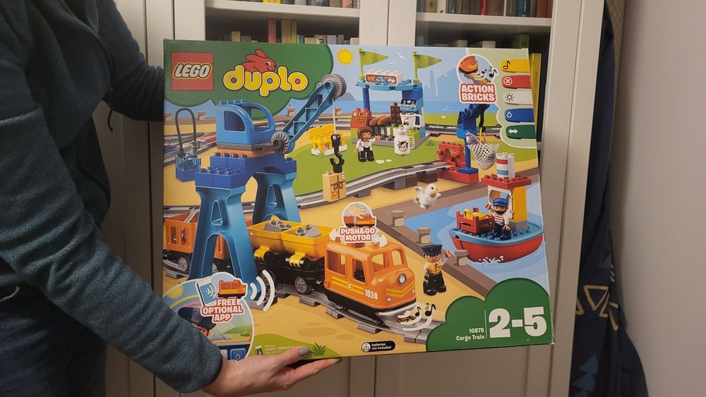 Lego Duplo 10875 Pociąg towarowy elektryczny aplikacja