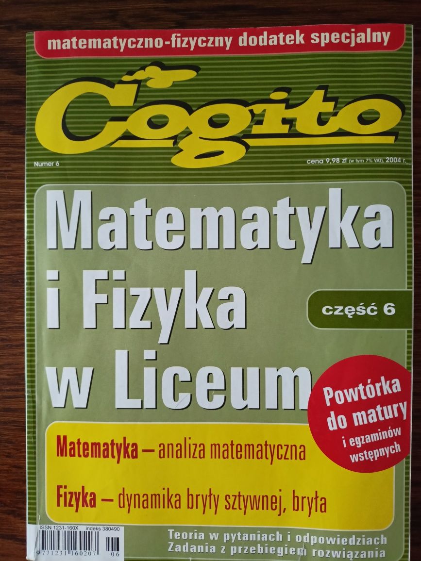 Cogito. Matematyka i fizyka w Liceum.