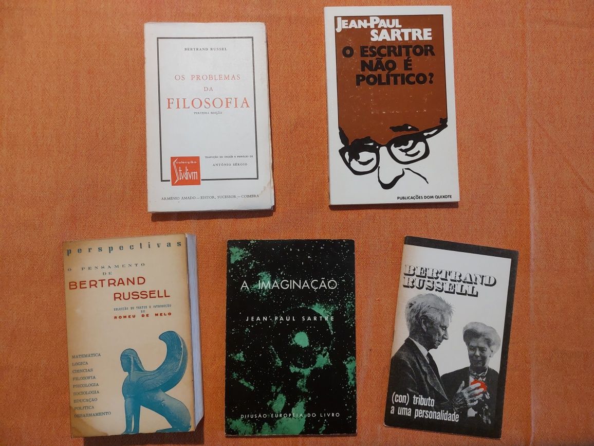 Livros filosofia - Sartre e Russell