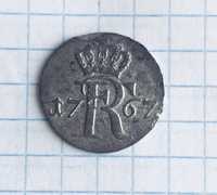 Монета 1/48 талера Германия 1767 год серебро оригинал