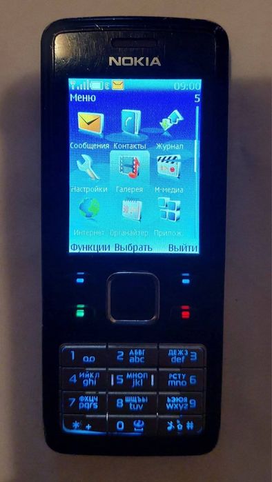 Мобільний телефон NOKIA 6300 ,( Нокіа)  корпус метал/original, з заряд